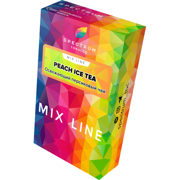 Табак Spectrum Mix Line Peach Ice Tea 40 грамм в Калининграде