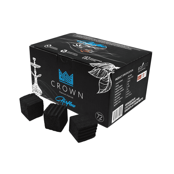 Уголь Crown Airflow Кокосовый 72 Шт (25 Мм) в Калининграде