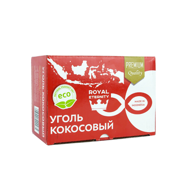 Кокосовый уголь Royal Eternity для кальяна (25 мм, 72 шт) в Калининграде