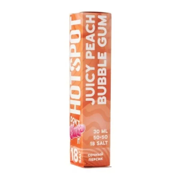 Жидкость HOTSPOT Chow Juicy Peach Bubble Gum 30 мл в Калининграде