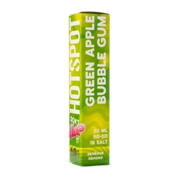 Жидкость HOTSPOT Chow Ultra Green Apple Bubble Gum 30 мл в Калининграде