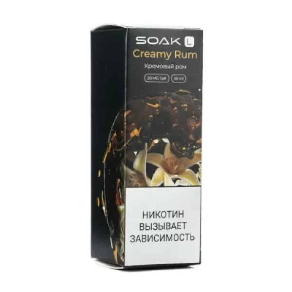 Жидкость SOAK L Creamy Rum 30 мл в Калининграде