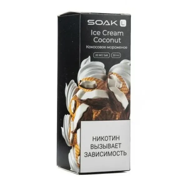 Жидкость SOAK L Ice Cream Coconut 30 мл в Калининграде