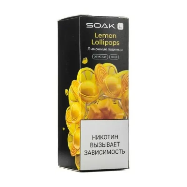 Жидкость SOAK L Lemon Lollipops 30 мл в Калининграде