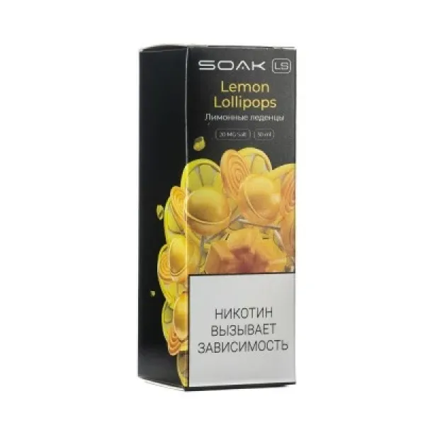 Жидкость SOAK LS Lemon Lollipops 30 мл в Калининграде