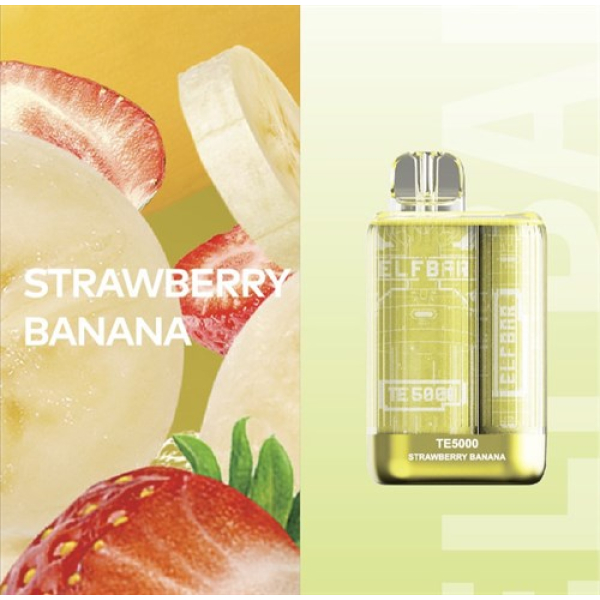 Elfbar TE5000 Strawberry Banana, 5000 тяг в Калининграде
