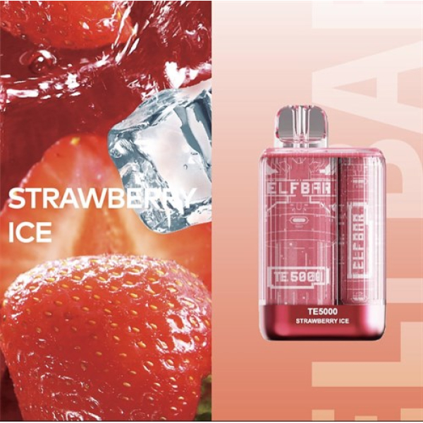 Elfbar TE5000 Strawberry Ice, 5000 тяг в Калининграде