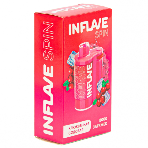 INFLAVE SPIN Клюквенная содовая (8000 затяжек) в Калининграде