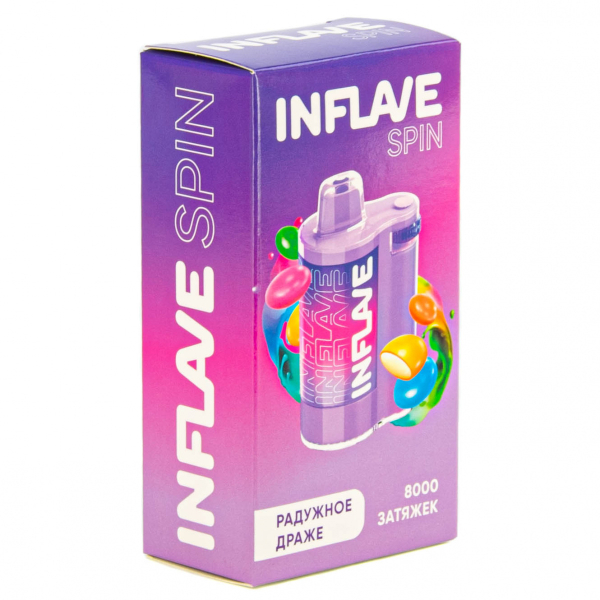 INFLAVE SPIN Радужное драже (8000 затяжек) в Калининграде