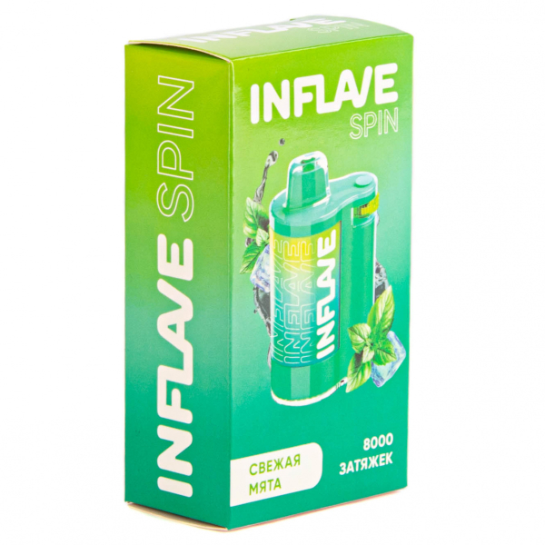 INFLAVE SPIN Свежая мята (8000 затяжек) в Калининграде