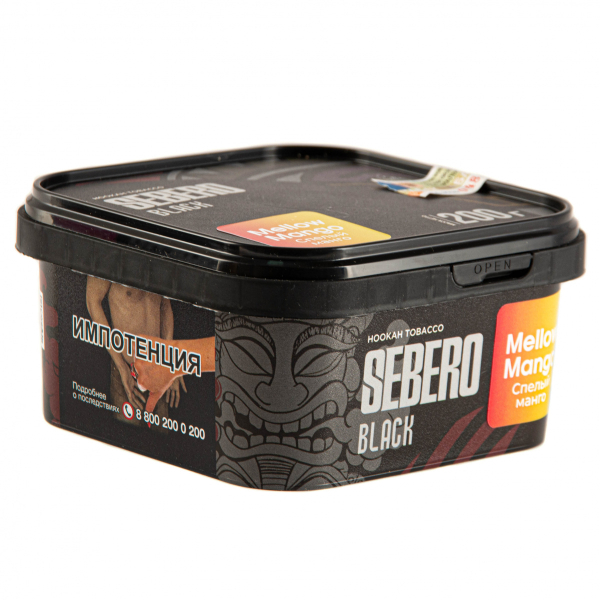 Табак Sebero Black Mellow Mango  200 грамм в Калининграде