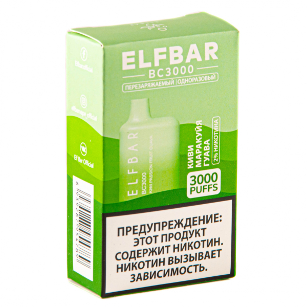 ELF BAR Kiwi Passionfruit Guava (3000 затяжек) 20 мг в Калининграде