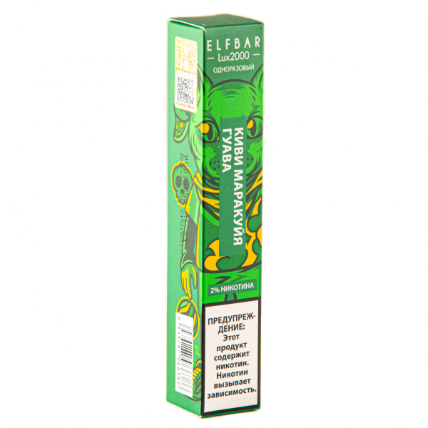 ELF BAR LUX Kiwi Passionfruit Guava (2000 затяжек) 20 мг в Калининграде