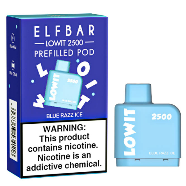 Картридж Elf Bar Lowit 2500 20 мг, 6 мл (Blue Razz Ice) в Калининграде