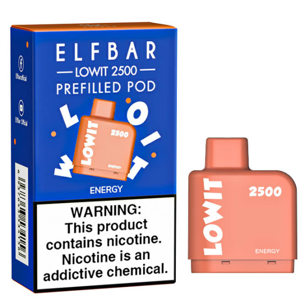 Картридж Elf Bar Lowit 2500 20 мг, 6 мл (Energy) в Калининграде