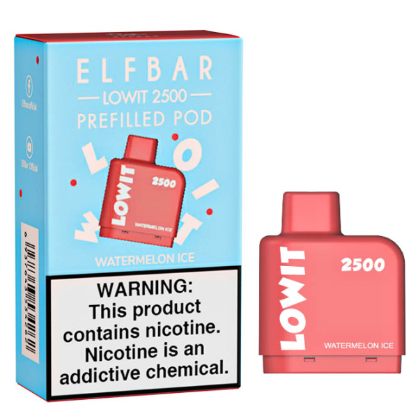 Картридж Elf Bar Lowit 2500 20 мг, 6 мл (Watermelon Ice) в Калининграде