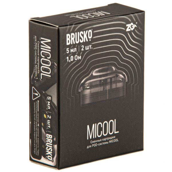 Картридж Brusko Zq Micool 5мл (2шт.) 1.0 в Калининграде