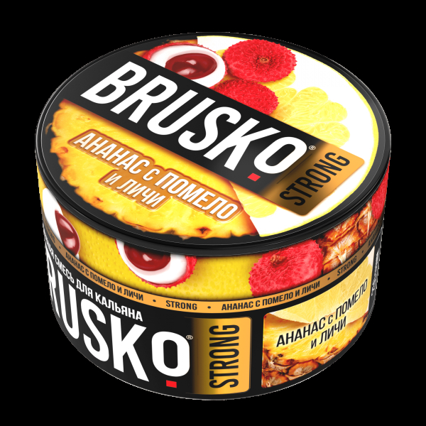 Смесь Brusko Strong ананас с помело и личи  250 гр в Калининграде