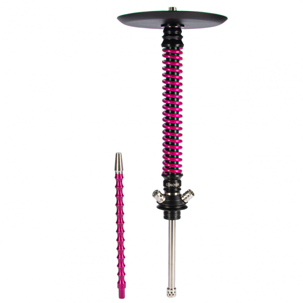 Кальян Mamay Customs Coilovers чёрно-розовый лак   в Калининграде