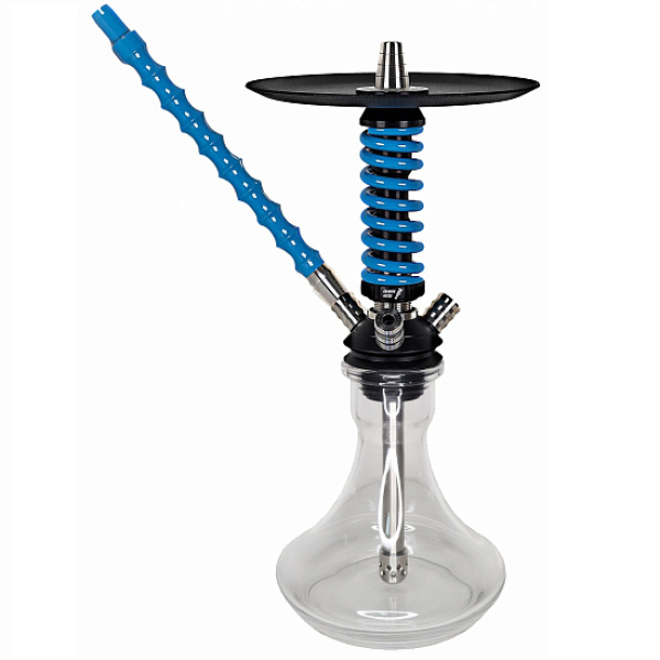Кальян Mamay Custom Coilovers Micro Черный-Голубой Лак  в Калининграде