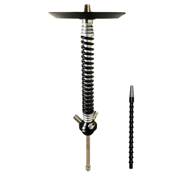 Кальян Mamay Custom V3 №12 Coilovers Хром-Черный  в Калининграде