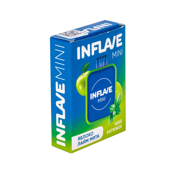 Inflave Mini Яблоко Лайм Мята (1000 Затяжек) в Калининграде