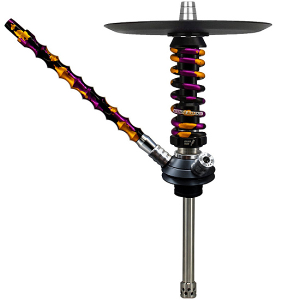 Кальян Mamay Custom Coilovers Micro Черный Пурпурно-Золотой Камуфляж  в Калининграде