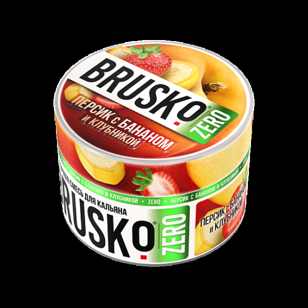 Смесь Brusko Персик С Бананом И Клубникой (Zero)  50 гр в Калининграде