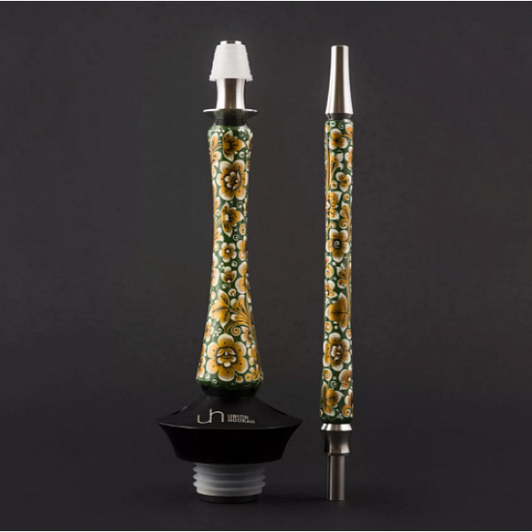 Кальян Union Hookah Sleek Хохлома Зеленый  в Калининграде