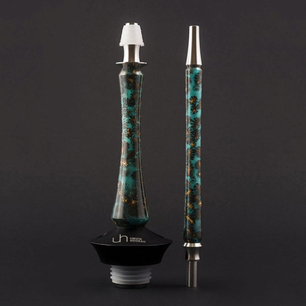 Кальян Union Hookah Sleek Акрил С Шишками Бирюзовый  в Калининграде