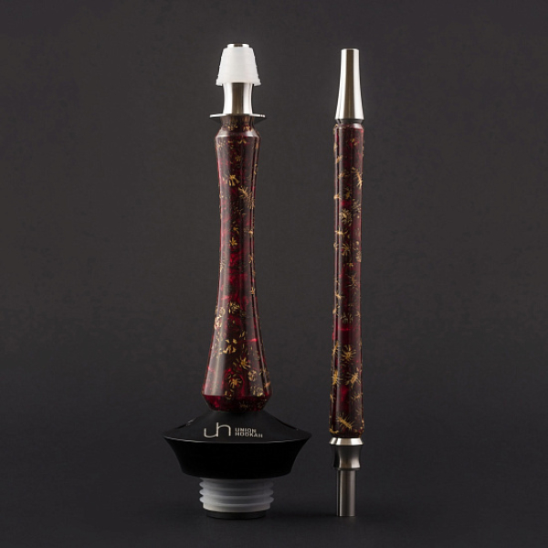 Кальян Union Hookah Sleek Акрил С Шишками Красный   в Калининграде