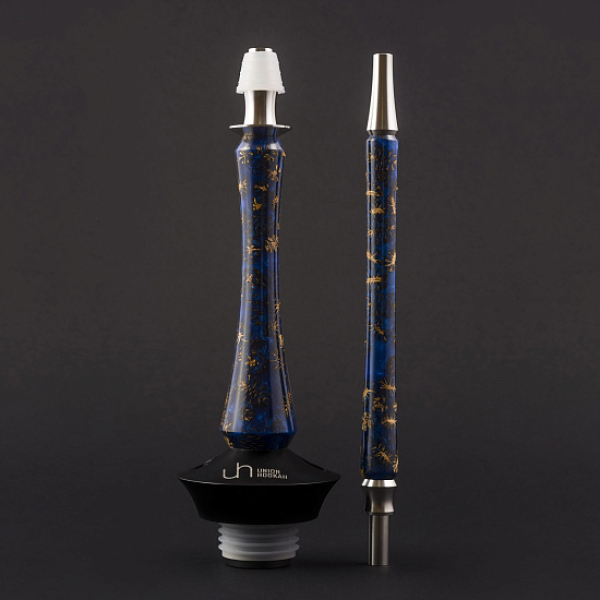 Кальян Union Hookah Sleek Акрил С Шишками Синий  в Калининграде