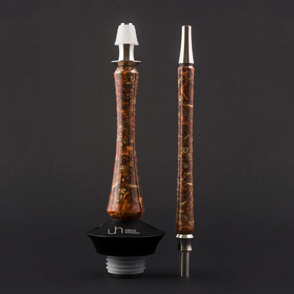 Кальян Union Hookah Sleek Акрил С Шишками Янтарь  в Калининграде