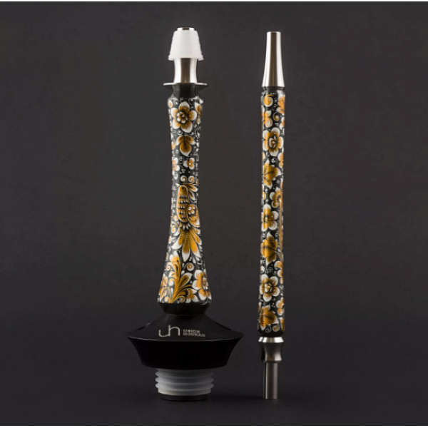 Кальян Union Hookah Sleek Хохлома Черный  в Калининграде