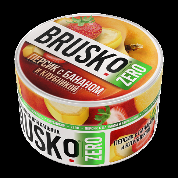 Смесь Brusko Персик С Бананом И Клубникой (Zero)  250 гр в Калининграде