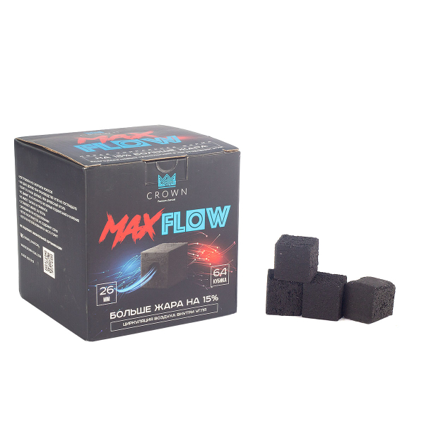 Уголь Crown Maxflow Кокосовый 64 Шт (26 Мм) в Калининграде