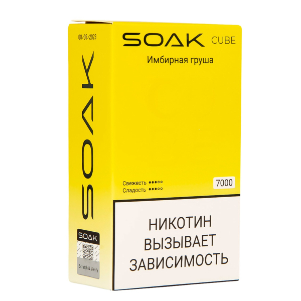 Soak Cube Имбирная Груша 7000 Затяжек в Калининграде
