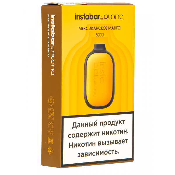 Plonq Instabar Мексиканское Манго (5000 Затяжек) 20 Мг в Калининграде