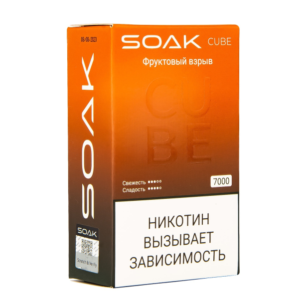 Soak Cube Фруктовый Взрыв 7000 Затяжек в Калининграде