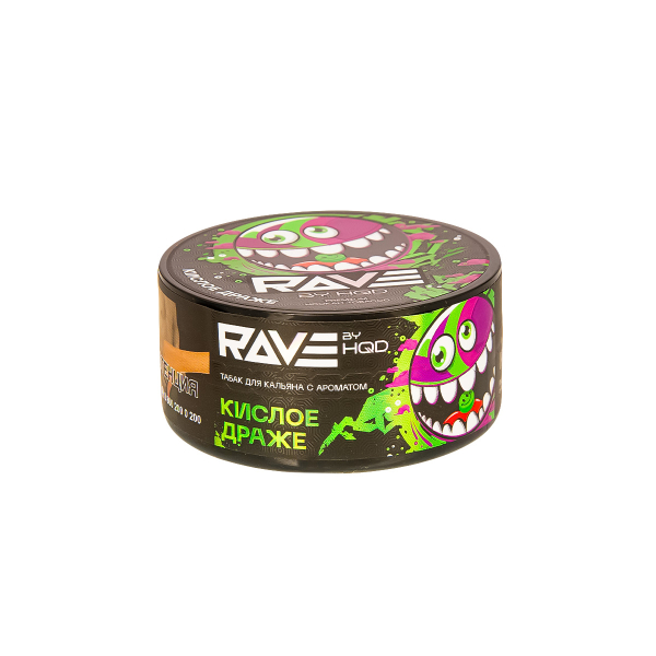 Табак Rave By Hqd Кислое Драже  25 грамм в Калининграде