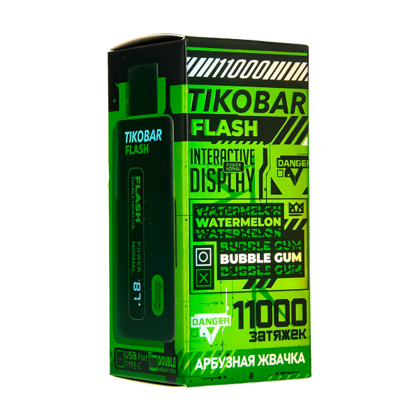 Электронка Tikobar Flash Арбузная Жвачка 11000 Затяжек в Калининграде