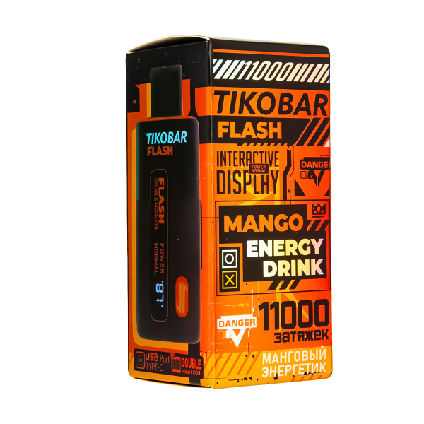 Электронка Tikobar Flash Манговый Энергетик 11000 Затяжек в Калининграде
