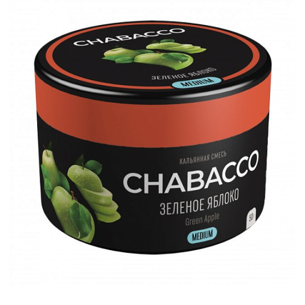 Смесь Chabacco Green Apple    Medium 50 гр в Калининграде
