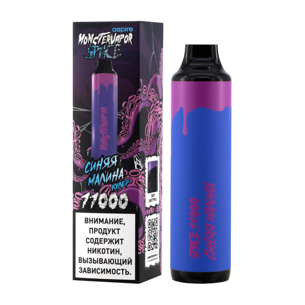 Электронка Monstervapor Space Синяя Малина (11000 Затяжек) в Калининграде