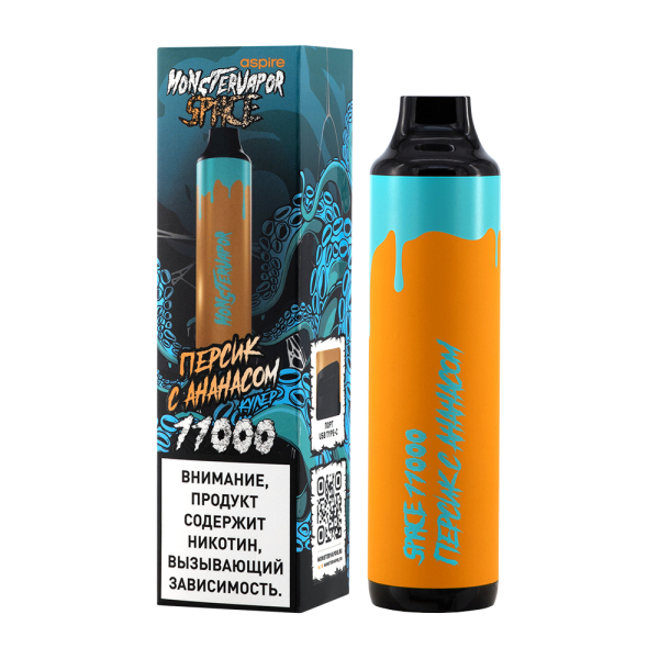 Электронка Monstervapor Space Персик И Ананас (11000 Затяжек) в Калининграде