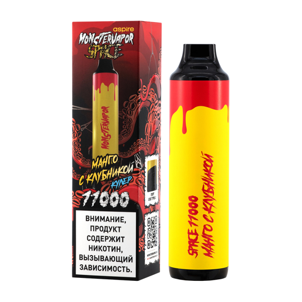 Электронка Monstervapor Space Манго И Клубника (11000 Затяжек) в Калининграде