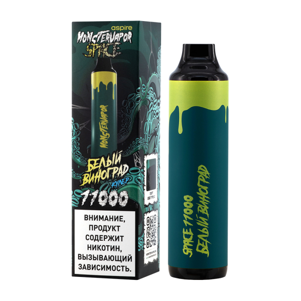 Электронка Monstervapor Space Белый Виноград (11000 Затяжек) в Калининграде