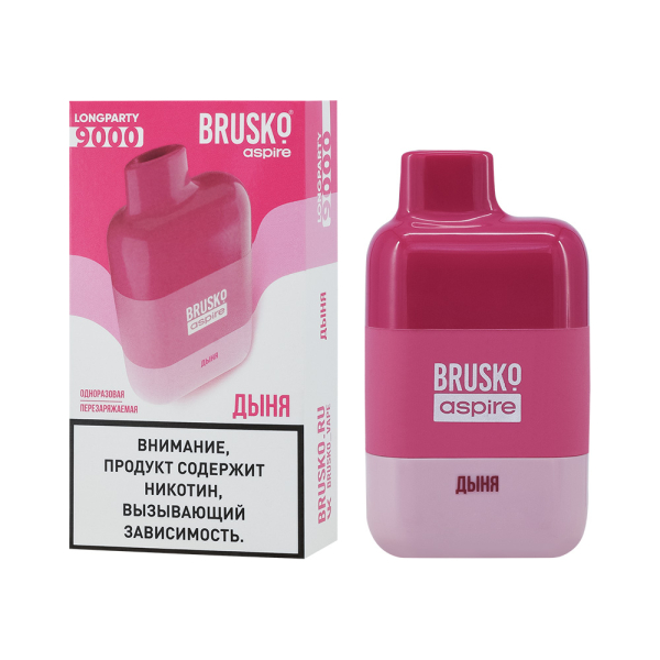 Электронка Brusko Longparty Дыня (9000 Затяжек) в Калининграде