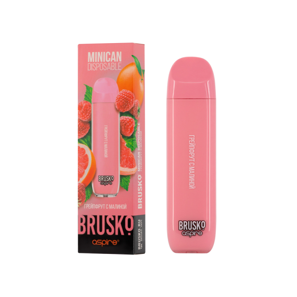 Электронка Brusko Minican Грейпфрут С Малиной (1500 Затяжек) в Калининграде