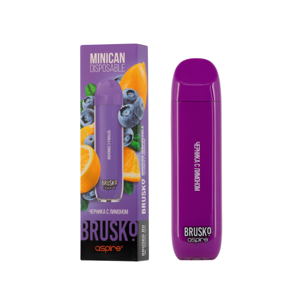 Электронка Brusko Minican Черника С Лимоном (1500 Затяжек) в Калининграде